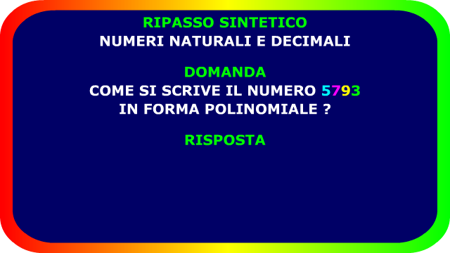 Come Si Scrive Un Numero In Forma Polinomiale Matematicanimata